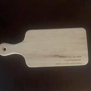 Small wooden cute charcuterie board
